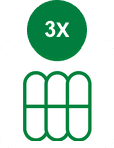 3X - THREE CAPSULES DAILY